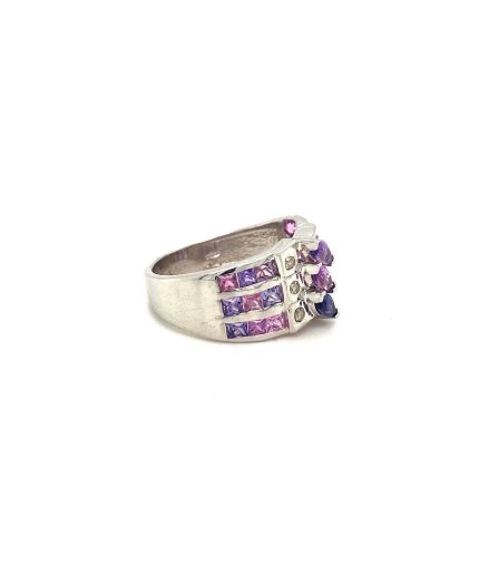 Purple Sapphire Ring in 925 Sterling Silver | Save 33% - Rajasthan Living 3