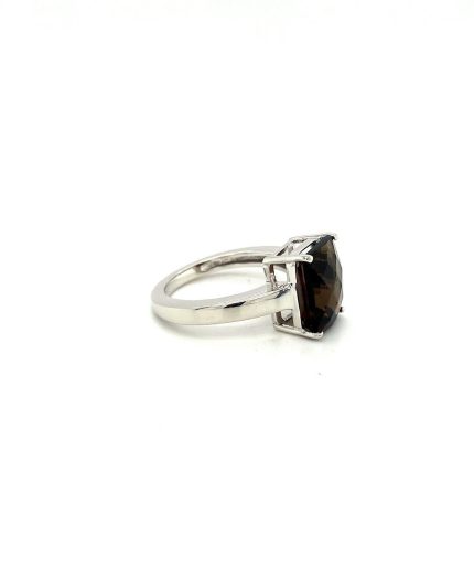 Smoky Topaz Ring in 925 Sterling Silver | Save 33% - Rajasthan Living 3