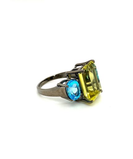 Lemon Topaz Ring in 925 Sterling Silver | Save 33% - Rajasthan Living 3