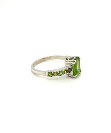 Peridot Ring in 925 Sterling Silver | Save 33% - Rajasthan Living 3