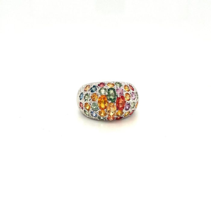 Multi Sapphire Ring in 925 Sterling Silver | Save 33% - Rajasthan Living 5