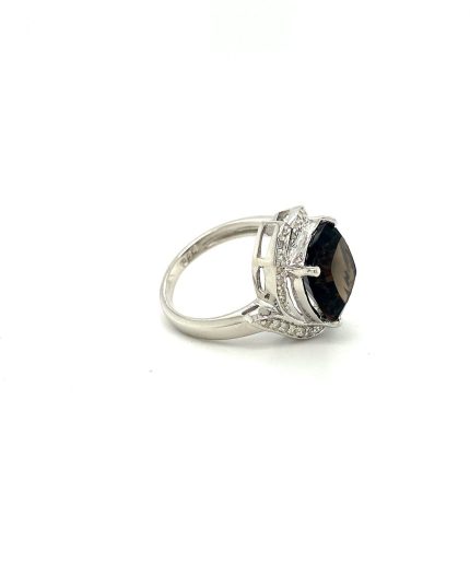 Smoky Topaz Ring in 925 Sterling Silver | Save 33% - Rajasthan Living 3