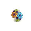 Multi Colour Stones Ring in 925 Sterling Silver | Save 33% - Rajasthan Living 7