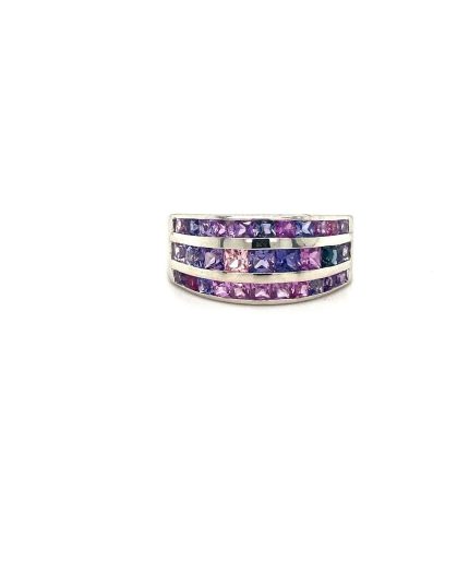 Purple Sapphire Ring in 925 Sterling Silver | Save 33% - Rajasthan Living