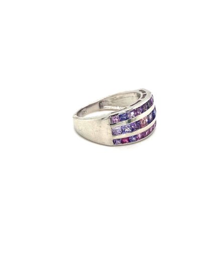 Purple Sapphire Ring in 925 Sterling Silver | Save 33% - Rajasthan Living 3