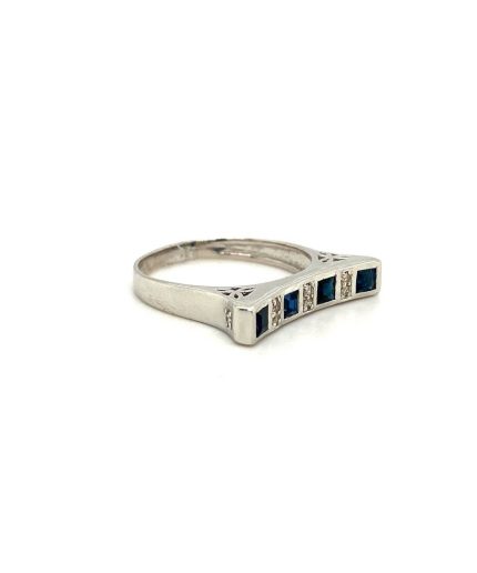 Sapphire Ring in 925 Sterling Silver | Save 33% - Rajasthan Living 3