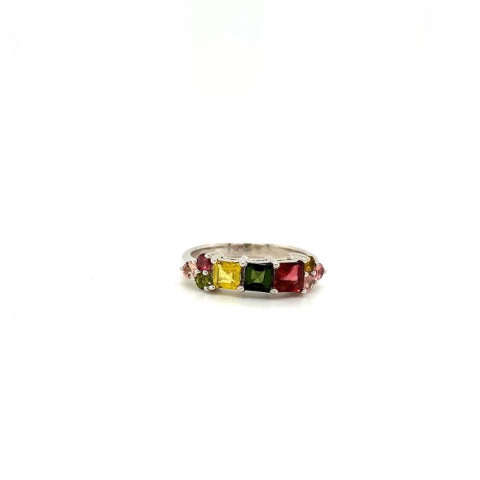 Multi Tourmaline Ring in 925 Sterling Silver | Save 33% - Rajasthan Living 5