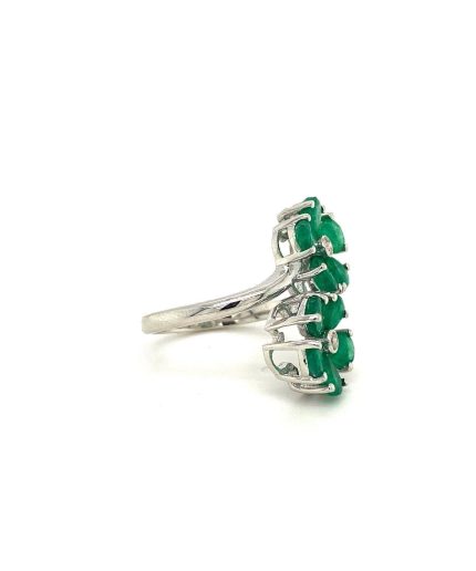 Emerald Ring in 925 Sterling Silver | Save 33% - Rajasthan Living 3