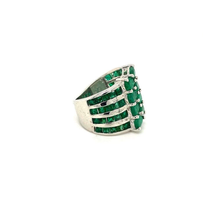 Emerald Ring in 925 Sterling Silver | Save 33% - Rajasthan Living 6