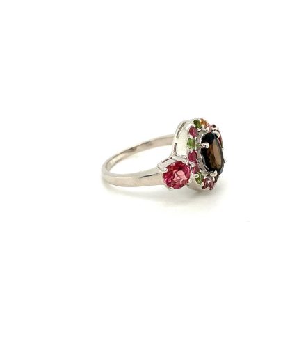 Multi Tourmaline Ring in 925 Sterling Silver | Save 33% - Rajasthan Living 3