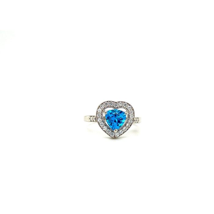 Blue Topaz Ring in 925 Sterling Silver | Save 33% - Rajasthan Living 5