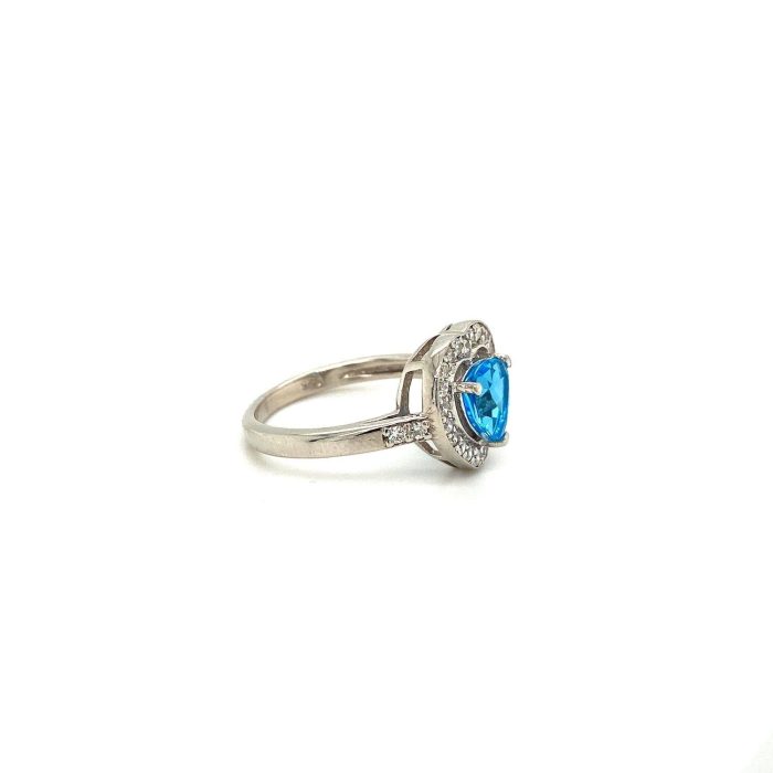 Blue Topaz Ring in 925 Sterling Silver | Save 33% - Rajasthan Living 6