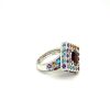 Multi Colour Stones Ring in 925 Sterling Silver | Save 33% - Rajasthan Living 8