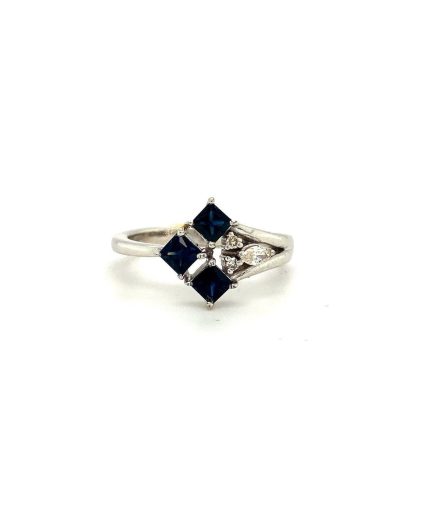 Sapphire Ring in 925 Sterling Silver | Save 33% - Rajasthan Living