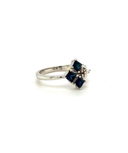 Sapphire Ring in 925 Sterling Silver | Save 33% - Rajasthan Living 3