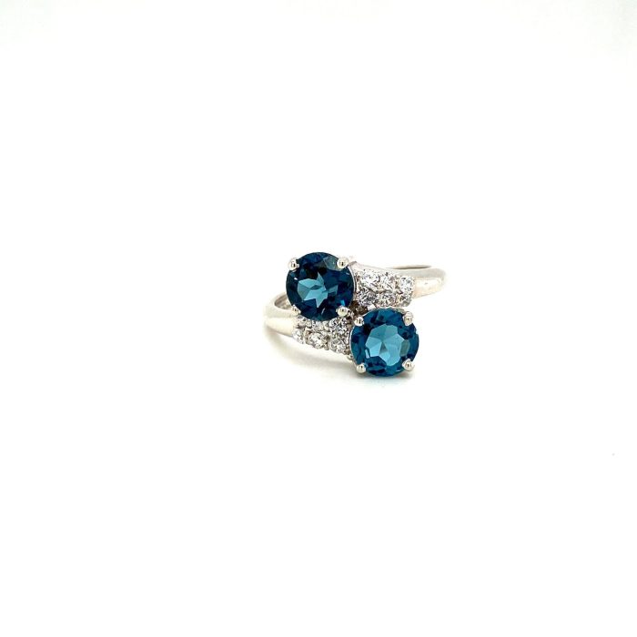 Blue Topaz Ring in 925 Sterling Silver | Save 33% - Rajasthan Living 5