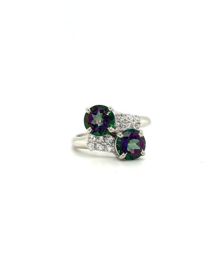 Mystic Topaz Ring in 925 Sterling Silver | Save 33% - Rajasthan Living