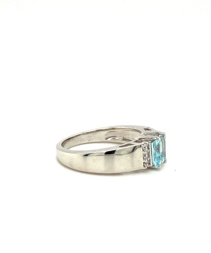 Aquamarine Ring in 925 Sterling Silver | Save 33% - Rajasthan Living 3