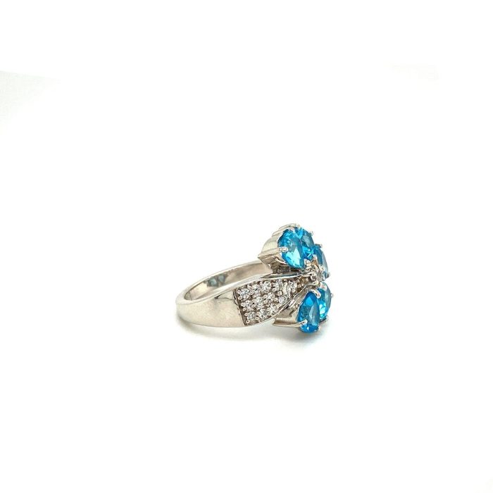 Blue Topaz Ring in 925 Sterling Silver | Save 33% - Rajasthan Living 6