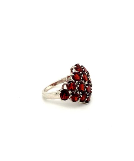 Garnet Ring in 925 Sterling Silver | Save 33% - Rajasthan Living 3