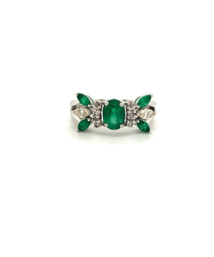 Emerald Ring in 925 Sterling Silver | Save 33% - Rajasthan Living 5