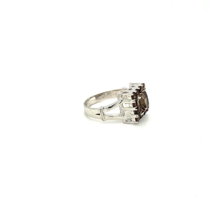 Smoky Topaz Ring in 925 Sterling Silver | Save 33% - Rajasthan Living 6