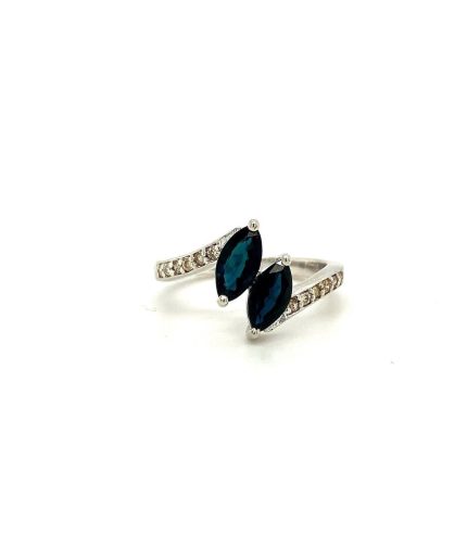 Sapphire Ring in 925 Sterling Silver | Save 33% - Rajasthan Living