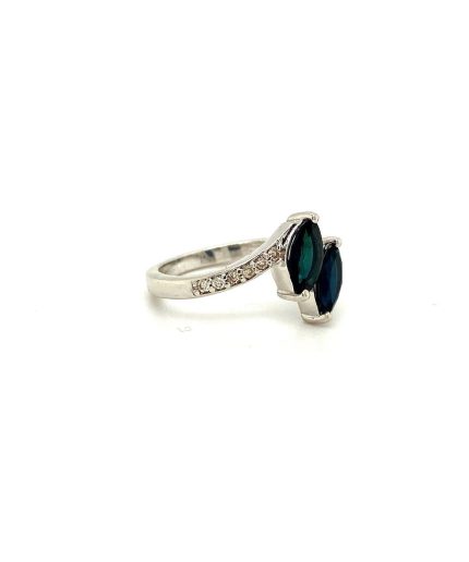 Sapphire Ring in 925 Sterling Silver | Save 33% - Rajasthan Living 3