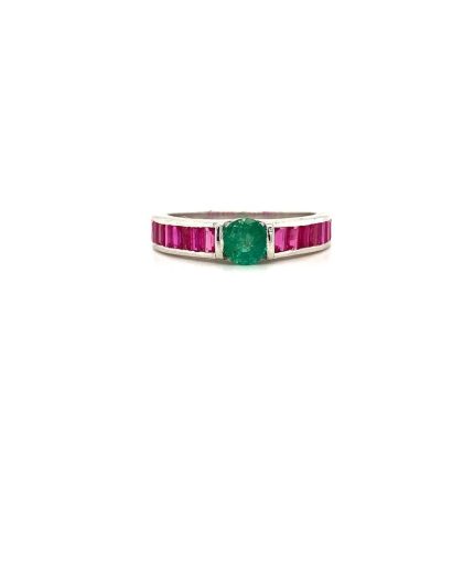 Multi Colour Stones Ring in 925 Sterling Silver | Save 33% - Rajasthan Living