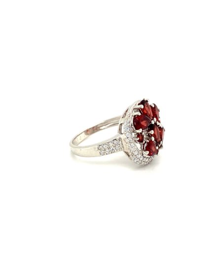 Garnet Ring in 925 Sterling Silver | Save 33% - Rajasthan Living 3