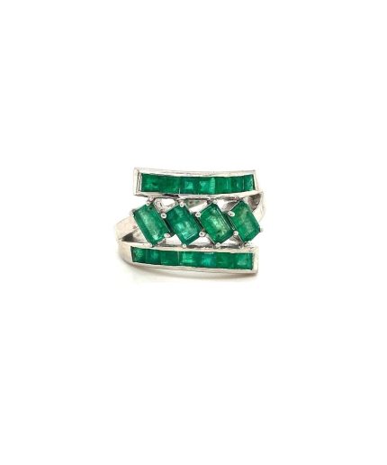 Emerald Ring in 925 Sterling Silver | Save 33% - Rajasthan Living