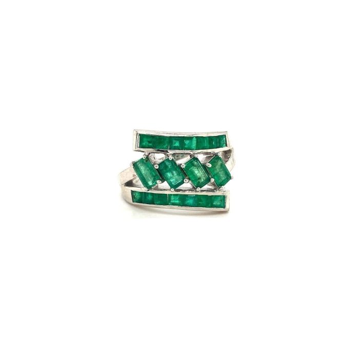 Emerald Ring in 925 Sterling Silver | Save 33% - Rajasthan Living 5