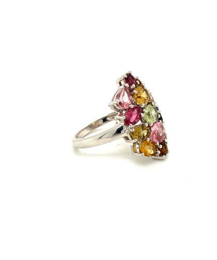 Multi Tourmaline Ring in 925 Sterling Silver | Save 33% - Rajasthan Living 7