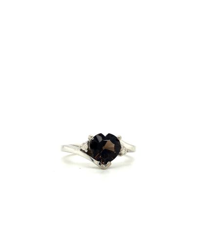 Smoky Topaz Ring in 925 Sterling Silver | Save 33% - Rajasthan Living