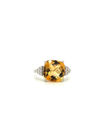 Citrine Ring in 925 Sterling Silver | Save 33% - Rajasthan Living