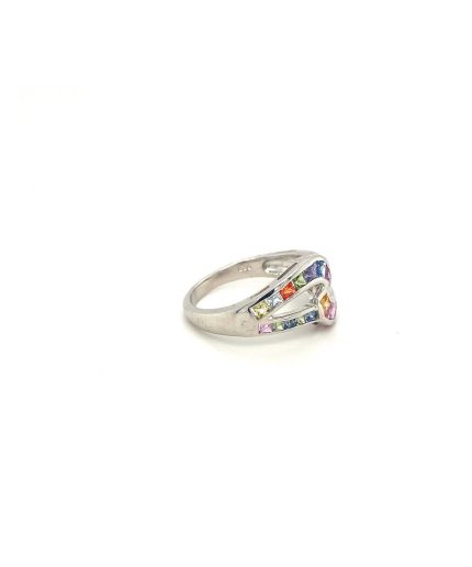 Multi Sapphire Ring in 925 Sterling Silver | Save 33% - Rajasthan Living 3