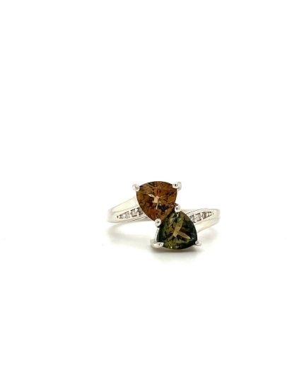 Multi Tourmaline Ring in 925 Sterling Silver | Save 33% - Rajasthan Living