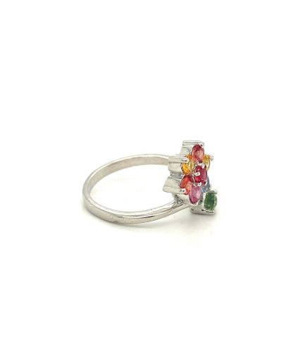 Multi Sapphire Ring in 925 Sterling Silver | Save 33% - Rajasthan Living 3