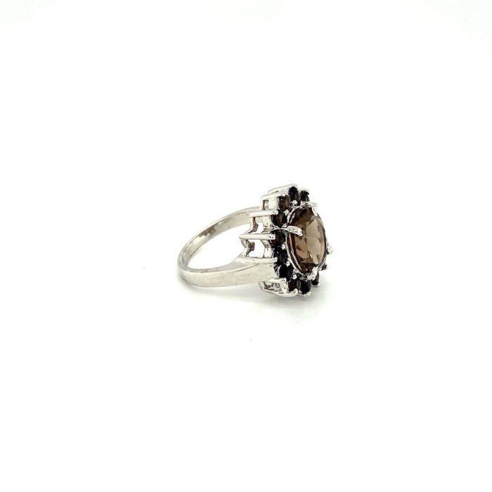 Smoky Topaz Ring in 925 Sterling Silver | Save 33% - Rajasthan Living 6