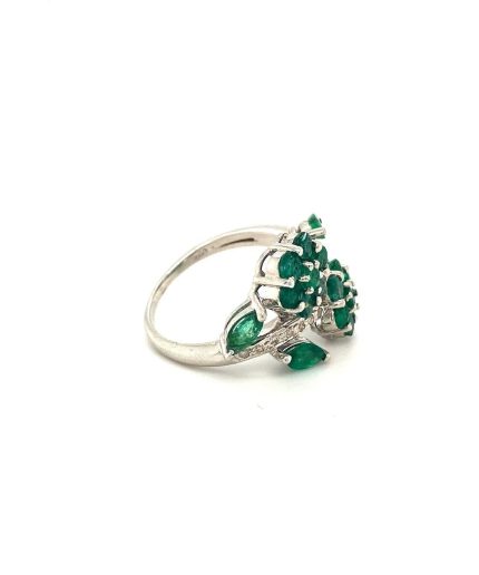 Emerald Ring in 925 Sterling Silver | Save 33% - Rajasthan Living 3