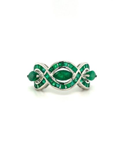 Emerald Ring in 925 Sterling Silver | Save 33% - Rajasthan Living