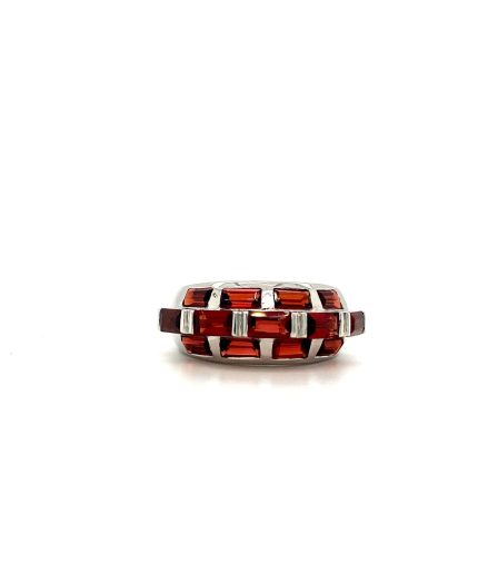 Garnet Ring in 925 Sterling Silver | Save 33% - Rajasthan Living