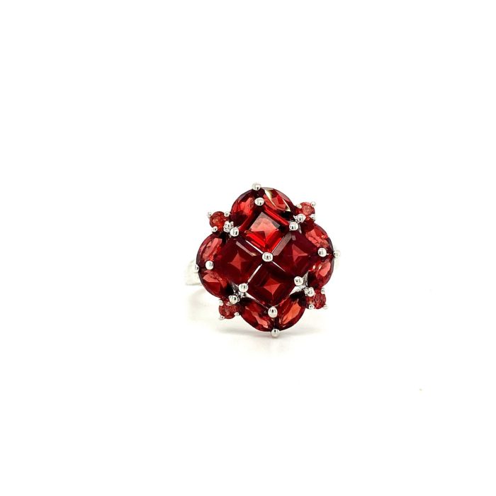 Garnet Ring in 925 Sterling Silver | Save 33% - Rajasthan Living 5