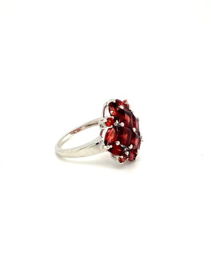 Garnet Ring in 925 Sterling Silver | Save 33% - Rajasthan Living 3