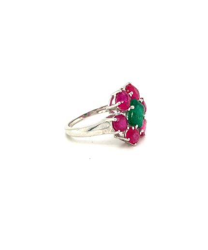 Multi Colour Stones Ring in 925 Sterling Silver | Save 33% - Rajasthan Living 3