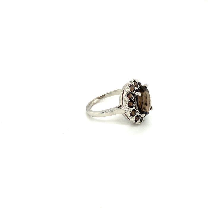 Smoky Topaz Ring in 925 Sterling Silver | Save 33% - Rajasthan Living 6