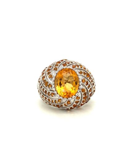 Citrine Ring in 925 Sterling Silver | Save 33% - Rajasthan Living