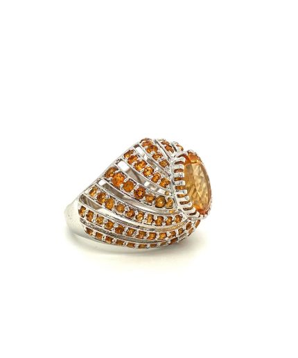 Citrine Ring in 925 Sterling Silver | Save 33% - Rajasthan Living 3