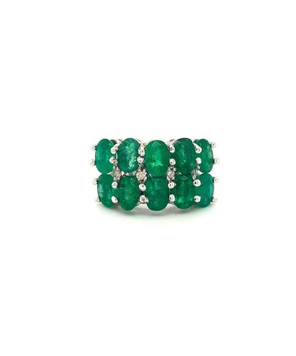 Emerald Ring in 925 Sterling Silver | Save 33% - Rajasthan Living