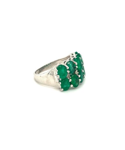 Emerald Ring in 925 Sterling Silver | Save 33% - Rajasthan Living 3